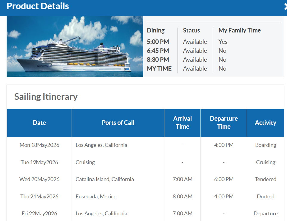 第一天 - 4 晚卡塔利娜島&墨西哥恩森那達之旅 (4 Night Catalina and Ensenada) 照片